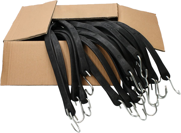 21" Rubber Ties (Box)